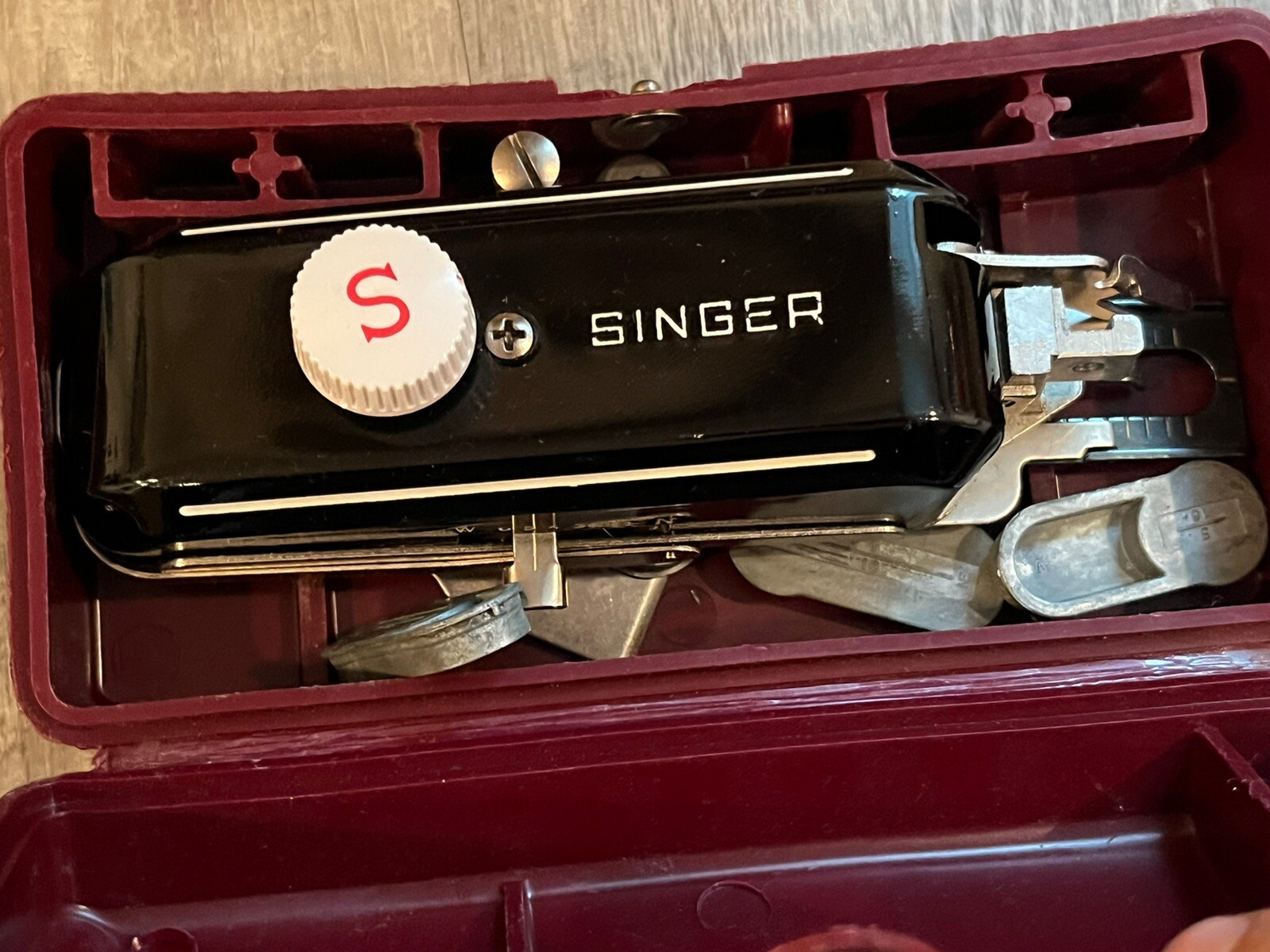 Vintage Heavy Duty Singer 301A Sewing Machine w/ Case & Original Accessories.