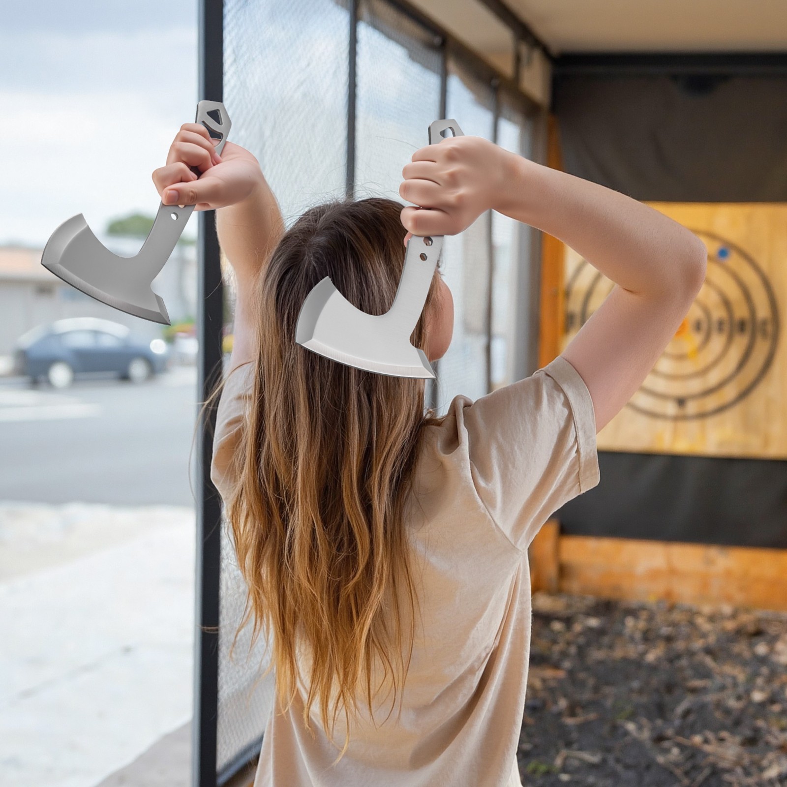 VEVOR Throwing Axes and Tomahawks 3 Pack Hatchet Axes and 3 Pack Throwing