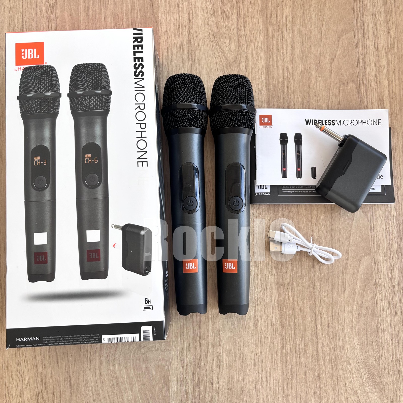 JBLWIRELESSMICAM 2 Wireless Dynamic Microphones with Receiver New US