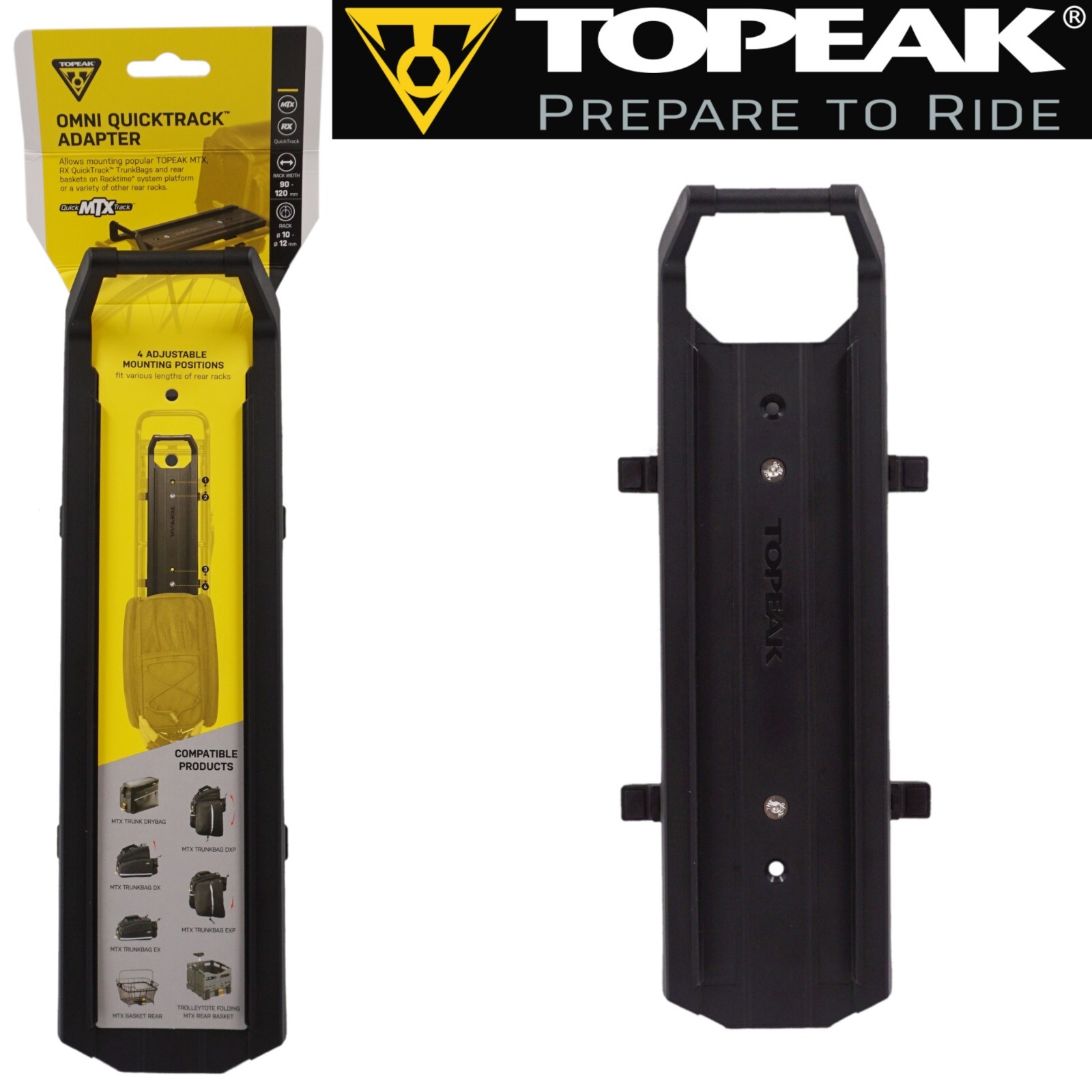Topeak TA2406 OMNI Quick Track Adapter for MTX trunk packs bags & baskets