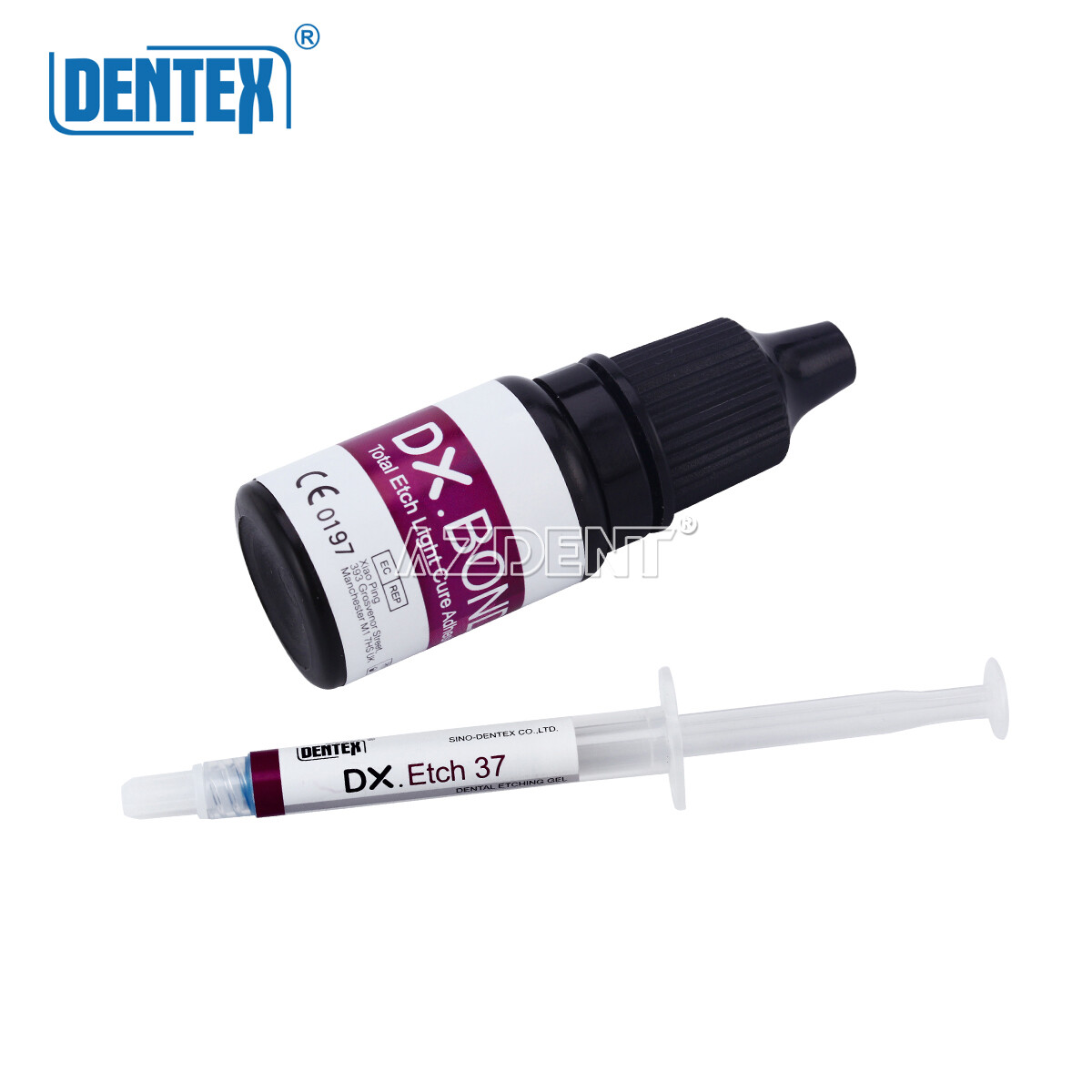 Dentex Dental Light Cure Hybrid Resin Composite Restoration 6 Syring Kit A1-B1