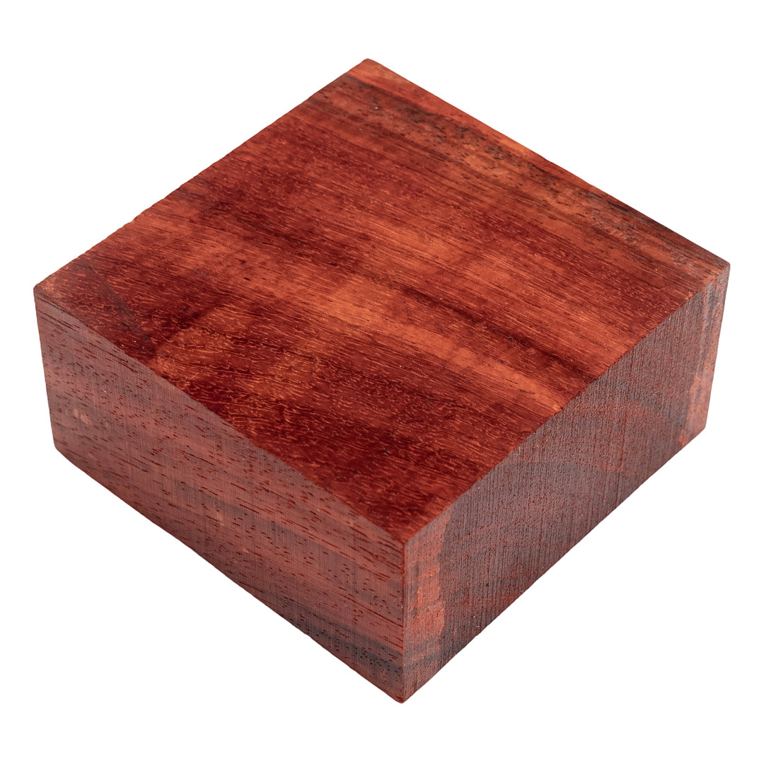 African Padauk Bowl 8x 8x 2- Woodturning Square Carving Blank- Free US Shipping