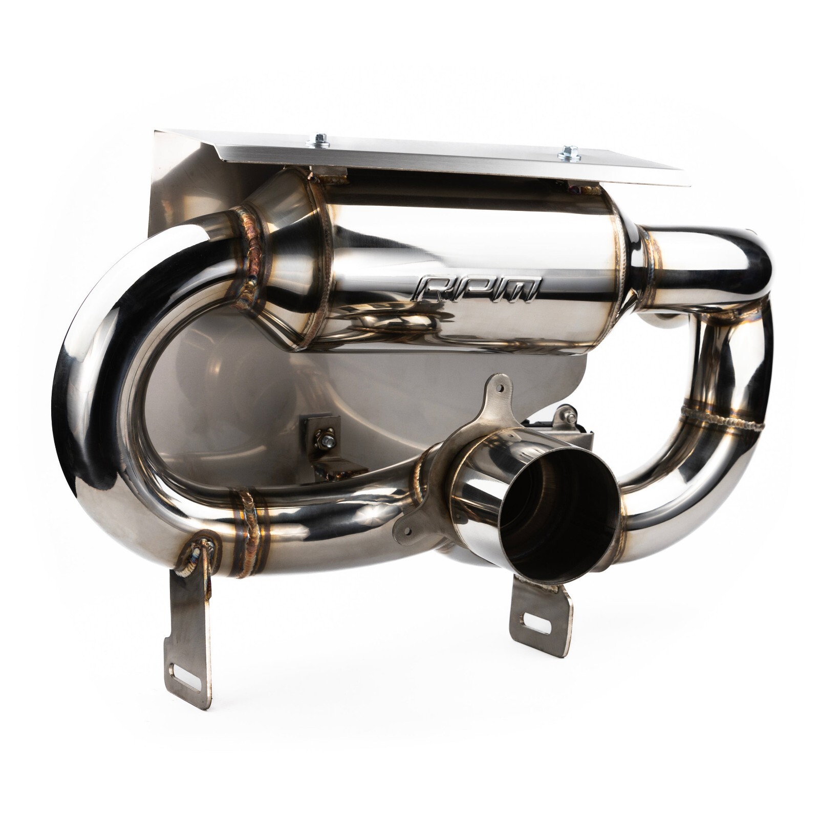 RPM X3 E-VALVE Slip On Exhaust Sport Muffler Can Am Maverick X3 Turbo R & RR