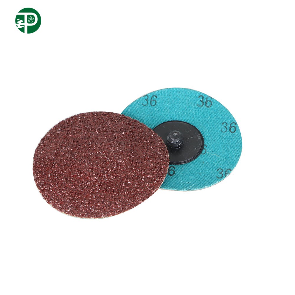 25Pack 3 inch 36 Grit Aluminum Oxide Roll Lock Die Grinder Sanding Grinding Disc