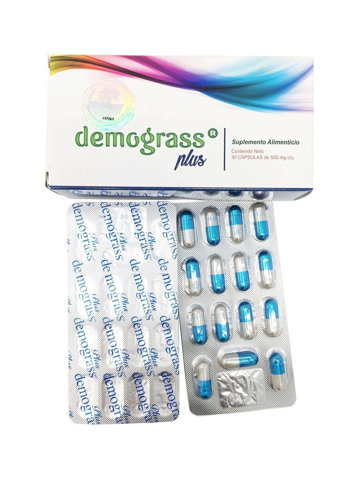2 Demograss PLUS 60 DAY Supply GUARANTEED Original Demograss 2 MESES 60 CAPSULES