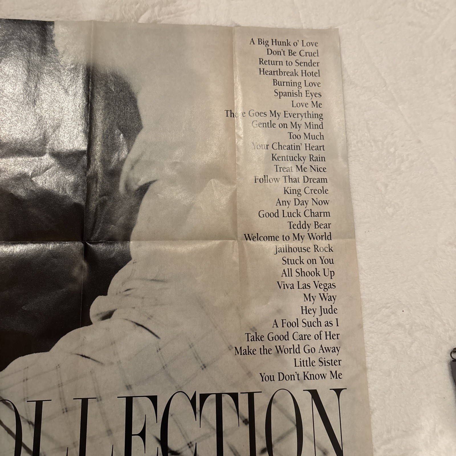 ELVIS POSTER 26" X 16 " YEAR 1999 TIME LIFE MUSIC POSTER w original mailer