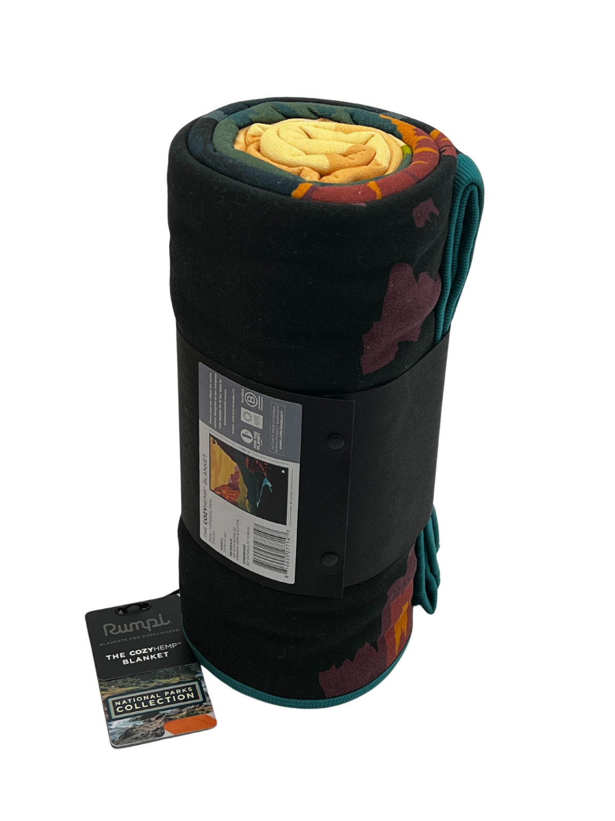 Rumpl CozyHemp Blanket Zion National Park Edition | Organic Hemp Retired Design