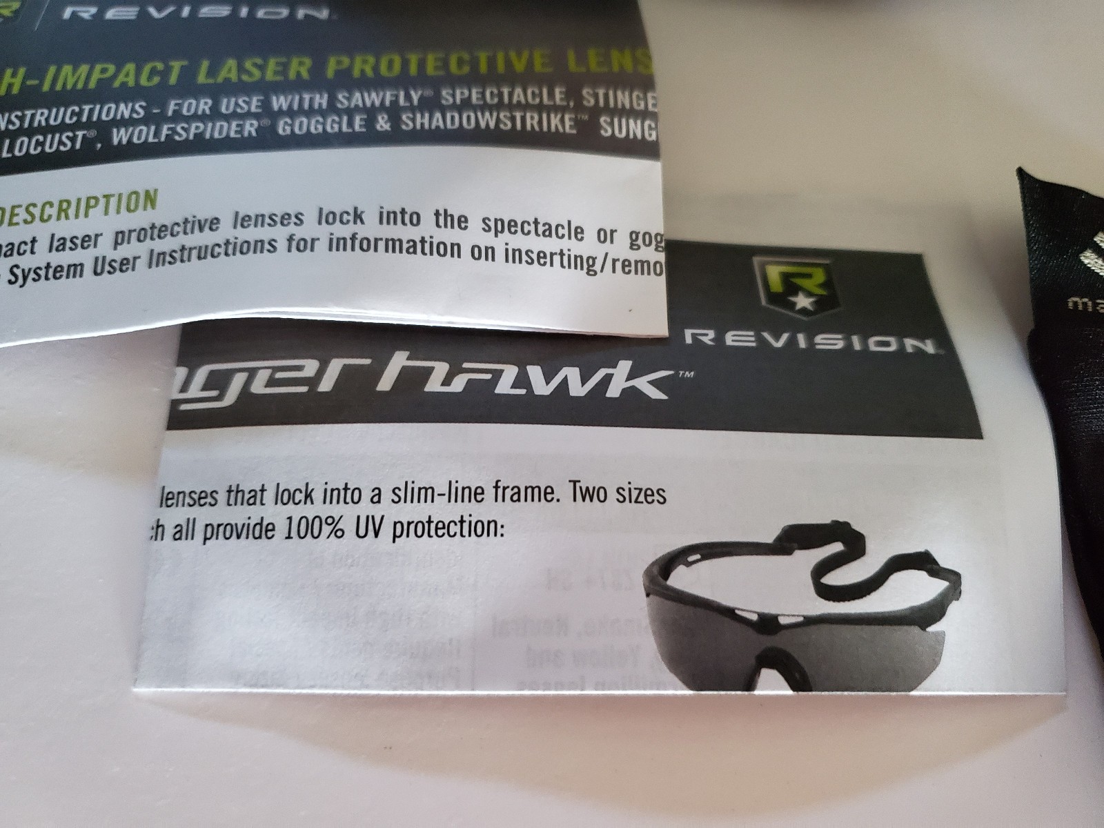 Revision StingerHawk Eyewear w/ LazrBloc GF-8 Laser Protective Lens Kit