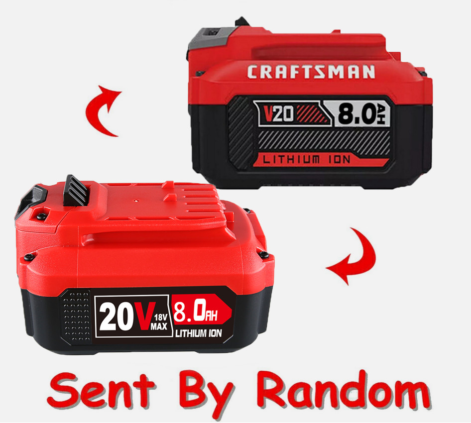 8.0Ah 20 Volt 20V Max For Craftsman V20 Li-Ion Battery CMCB206 CMCB204 CMCB202