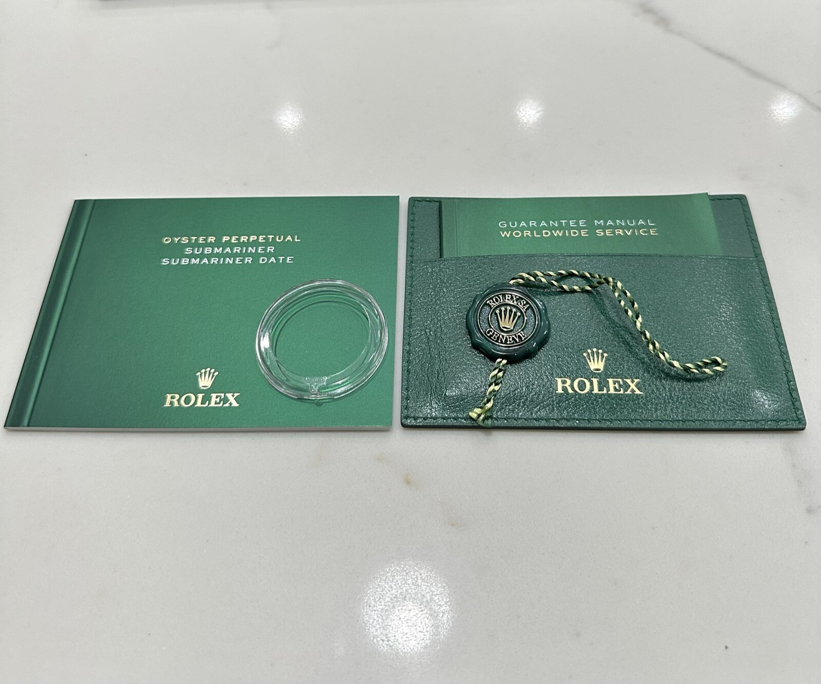 Authentic Rolex Submariner 41 Booklet Manual Bezel Protector SET 124060 126610