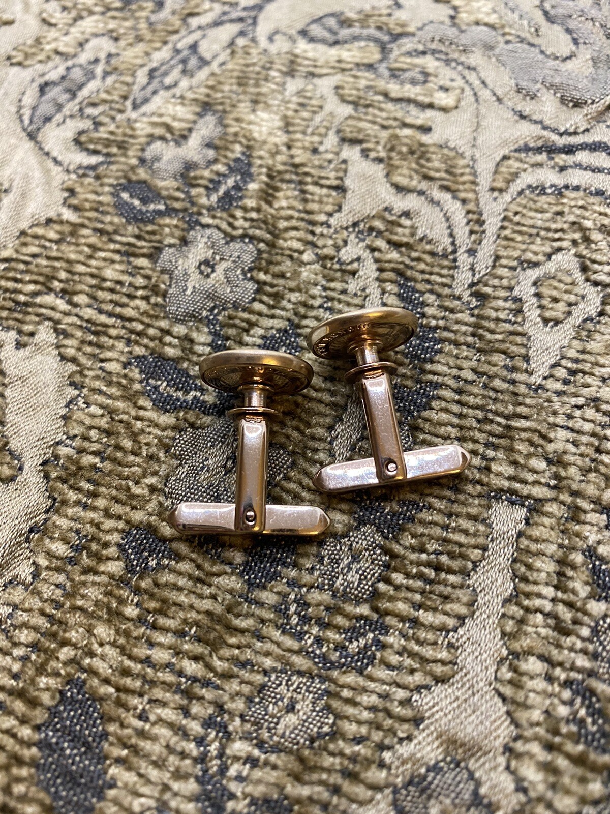 Vintage Mother of Pearl Hickok Cuff Links Holiday Gala ✨