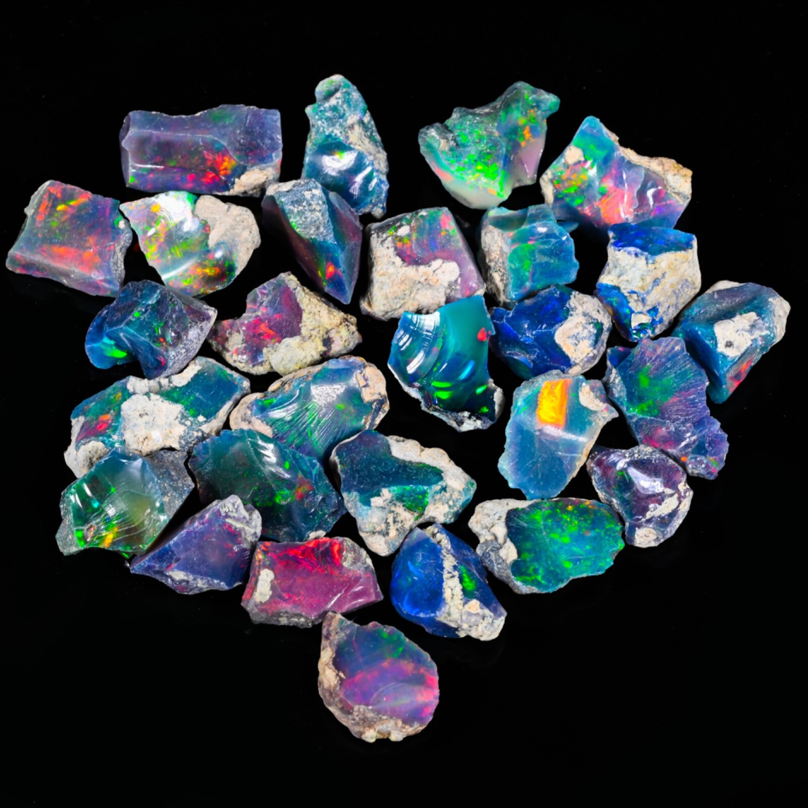 opal rough cut grade opal raw, Ethiopian opal gemstone, 10 Pieces large opal lot