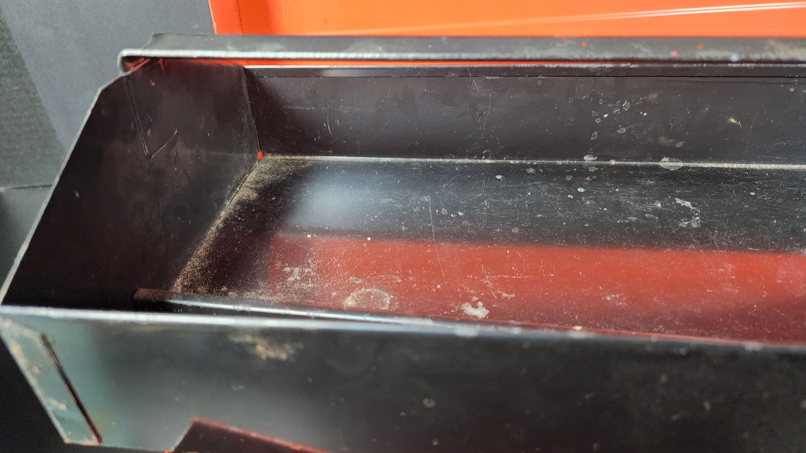 Vintage Mopar Scat Pack Metal Toolbox 1960s-70s Red with Bee Stripe & Insert