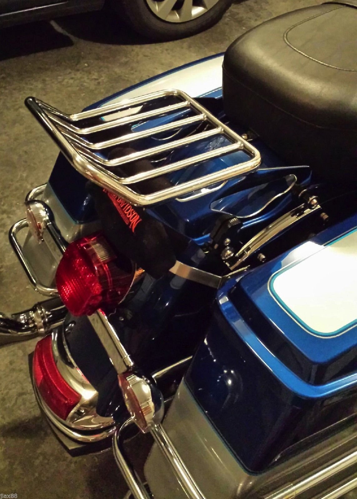 Motorcycle Detachable Two-Up Luggage Rack for Harley Touring Road King