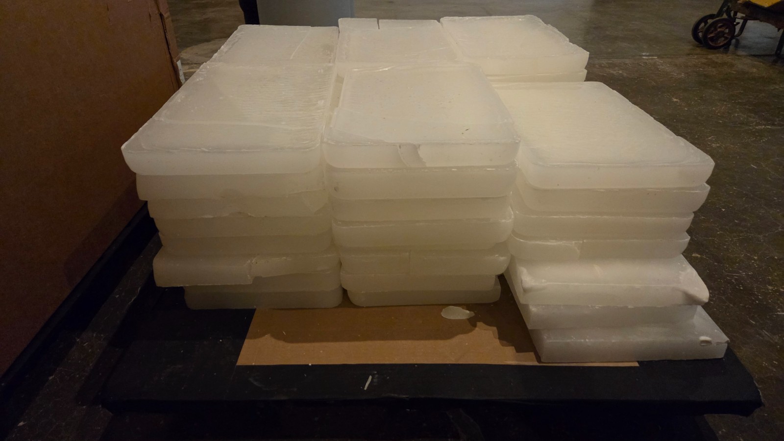 Paraffin Wax - Clean 10 lb Slab - White/clear