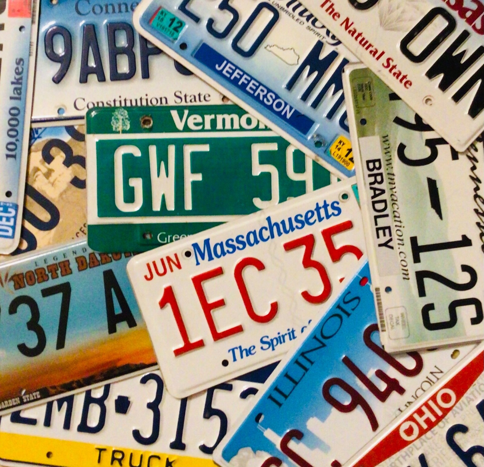 United States License Plate - Plates From US states - Pick One