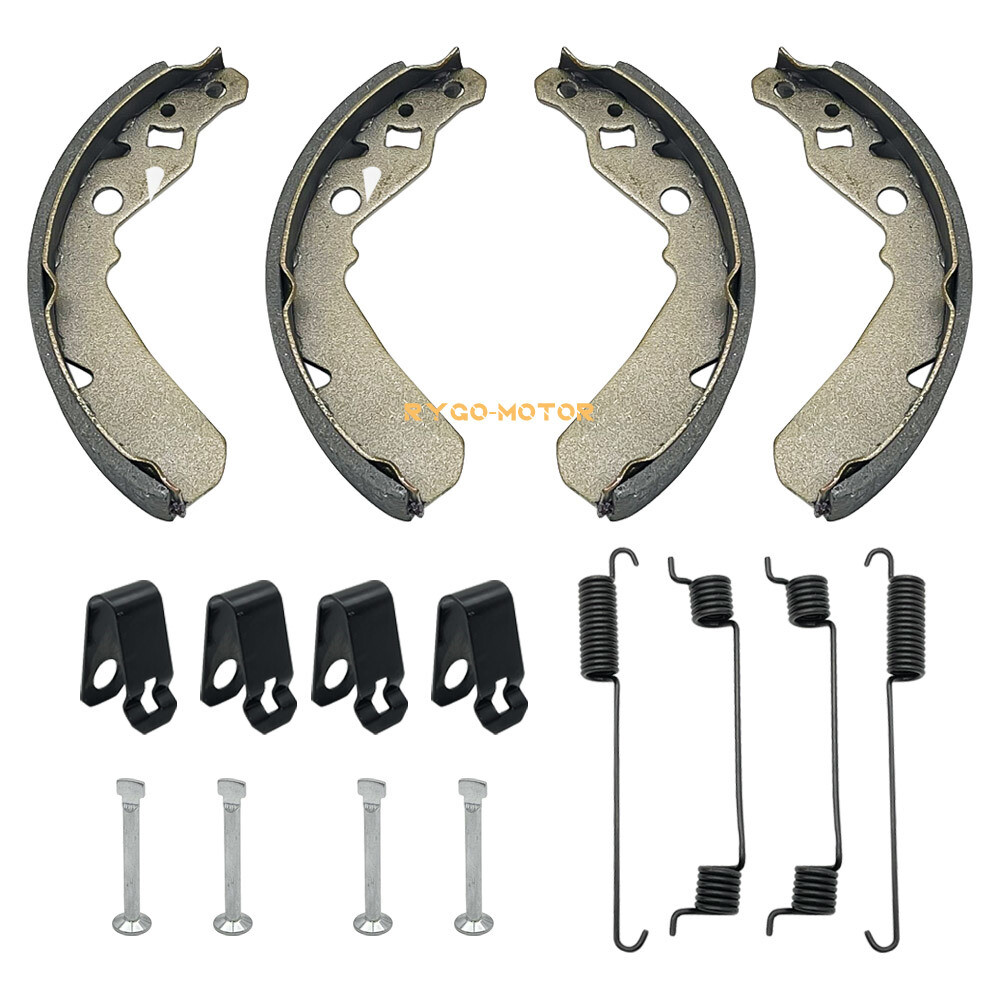 Rear Wheel Brake Drum & Brake Shoes 2SET for Kawasaki Mule 550 KAF300C 1997-2004