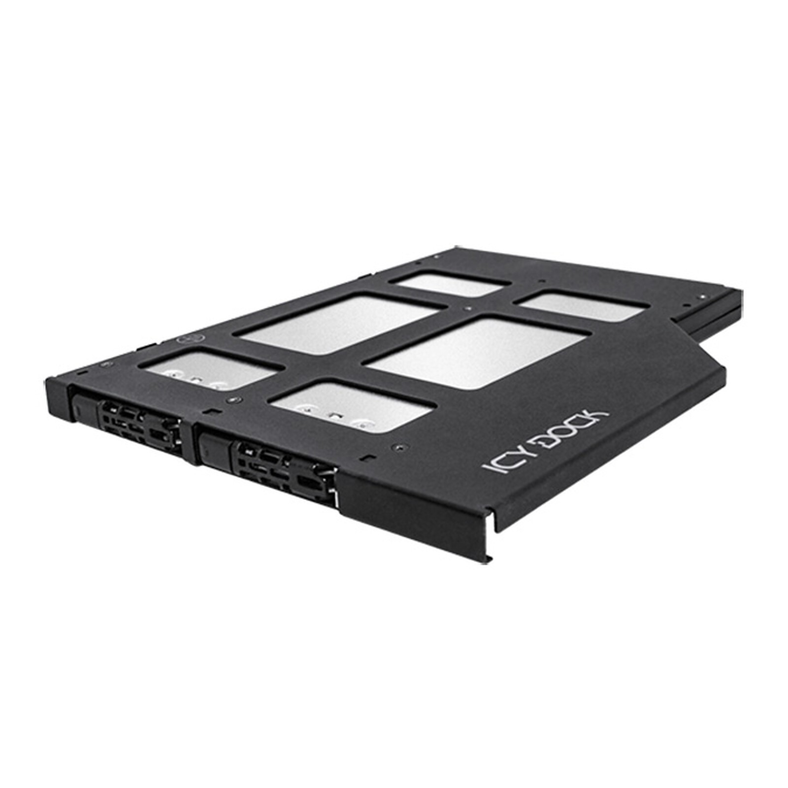 ICY DOCK ToughArmor MB852M2PO-B Removable Rack 2x NVMe M.2 SSD slot 9.5 mm