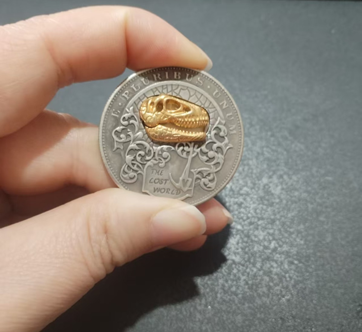 Movable Mechanism Gold Plated " Dinosaur Head" and " Butterfly" Amazing Hobo