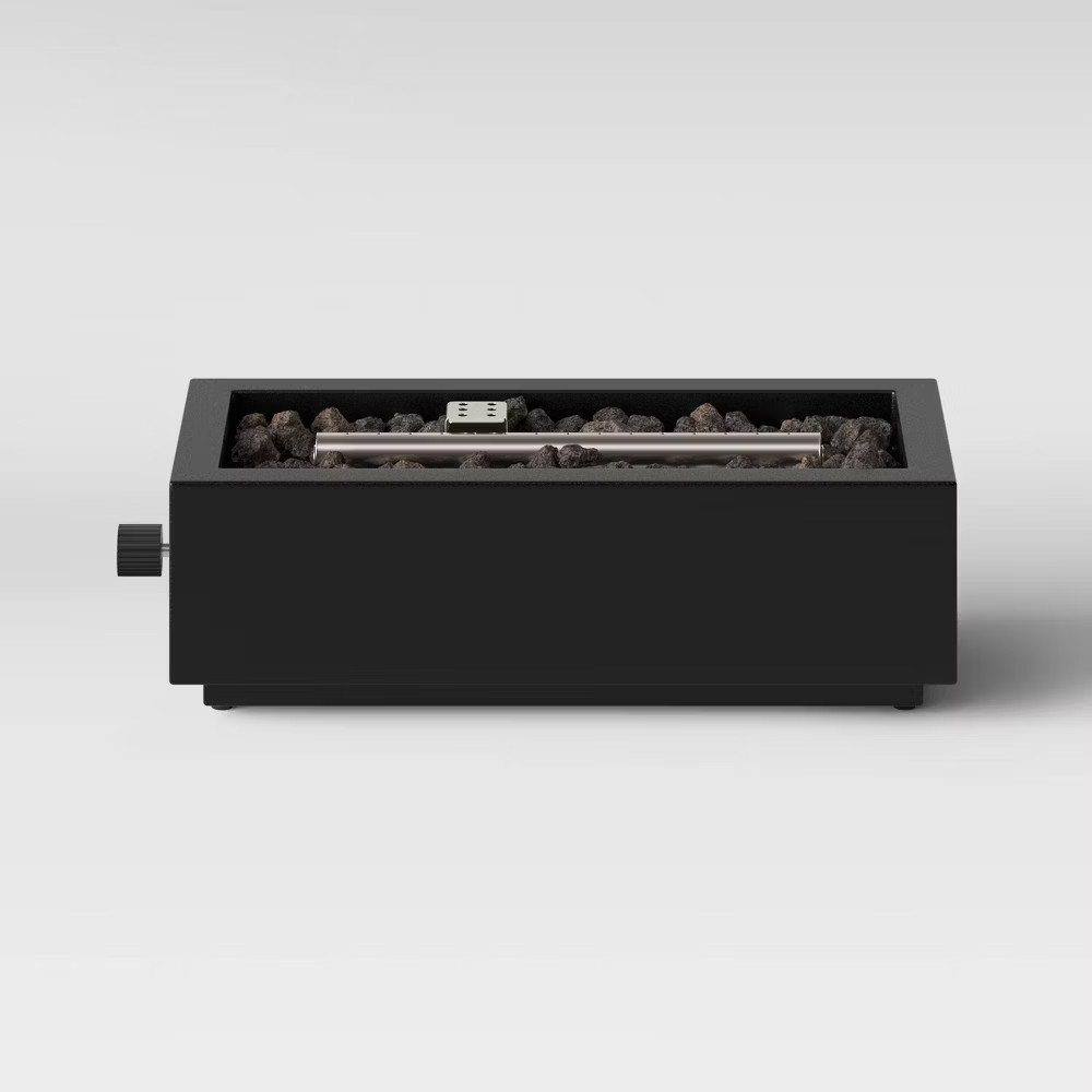 Threshold 14" Outdoor Dining Patio Tabletop Portable Fireplace Propane Fire Pit