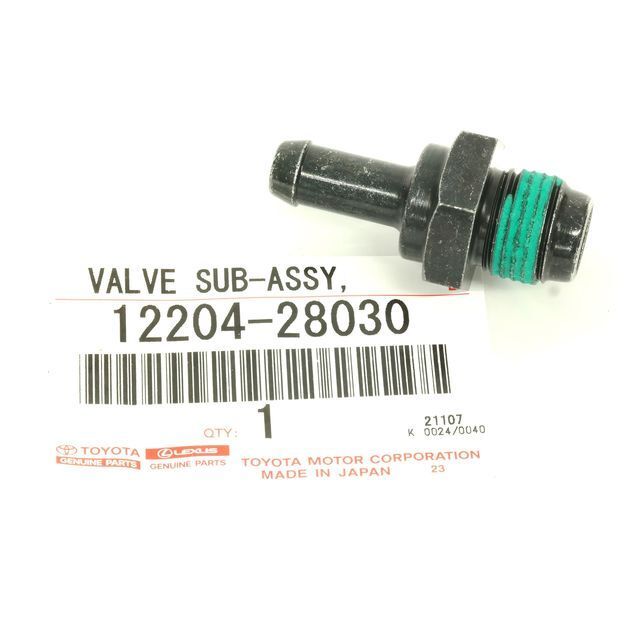 Genuine Toyota Toyota 2AZ-FE 2.4L Crankcase Blow-By PCV Valve 12204-28030