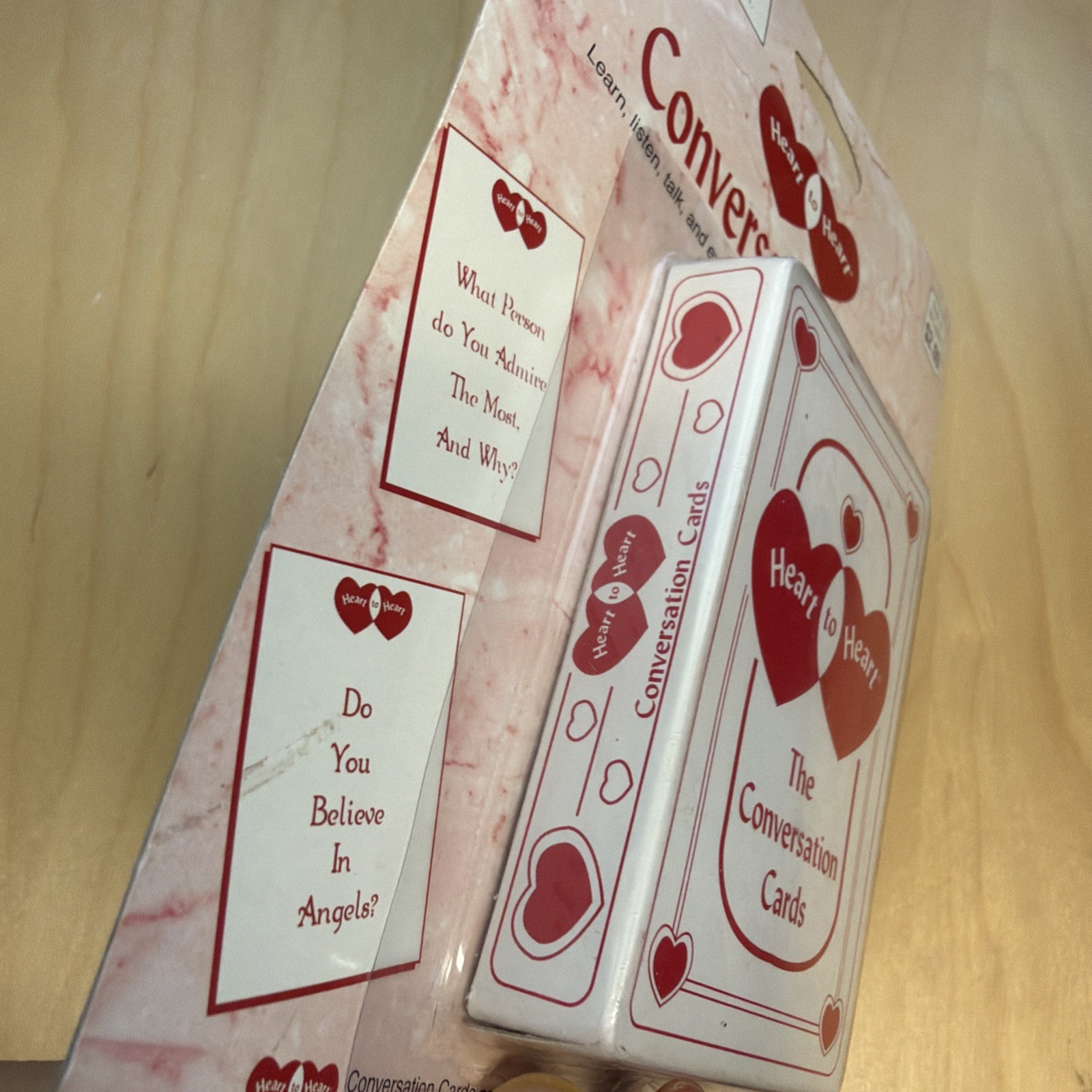 Vintage 2000 Heart To Heart Conversation Card Game Teen to Adult GAME SEALED NEW