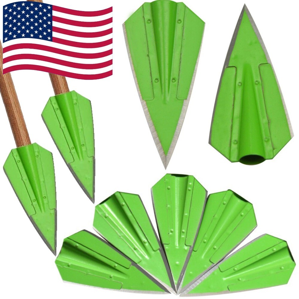 12x Archery Blade Broadhead 115Gr Large Cut Hunting Arrowhead Shooting Target