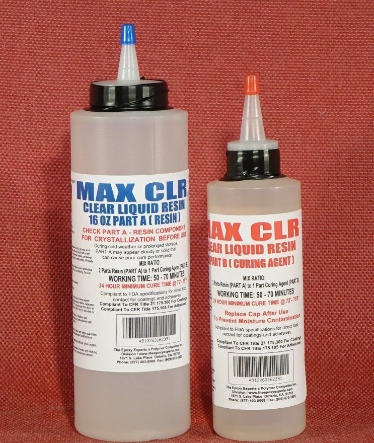 MAX CLR Clear Resin FDA Compliant 4 Coating Casting Gluing Sealant PCB Potting