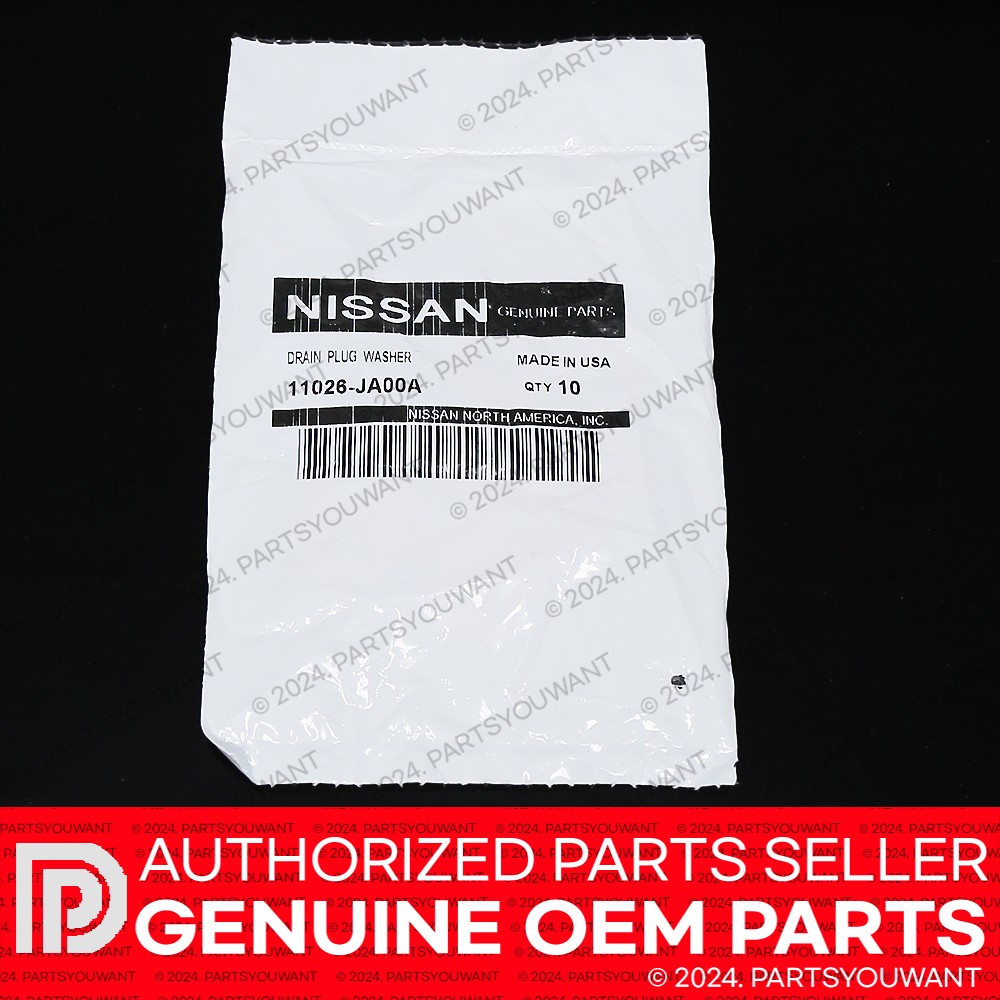 GENUINE Nissan OEM Oil Drain Plug Crush Washer 11026-JA00A 11026-01M02 Set of 10