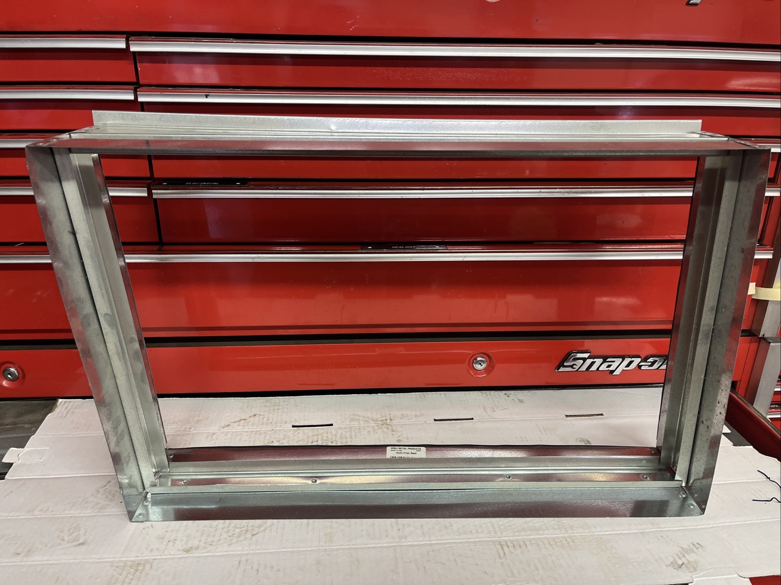 GRAY Manufacturing Duct Filter Rack 16x25"x1"