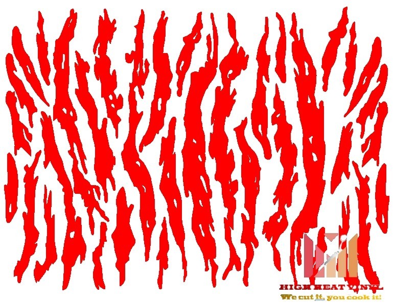 Standard Vinyl Stencil/Vinyl Decal 10" x 12" -Vietnam Tiger stripe style