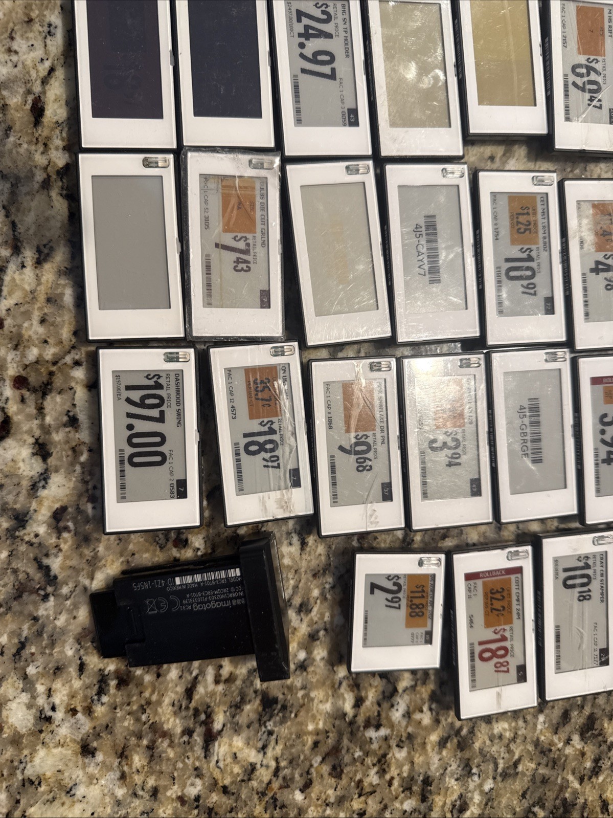 Large Lot of SES-imagotag PU3 Batteries + RC3.1 e-Ink Price Tag Battery