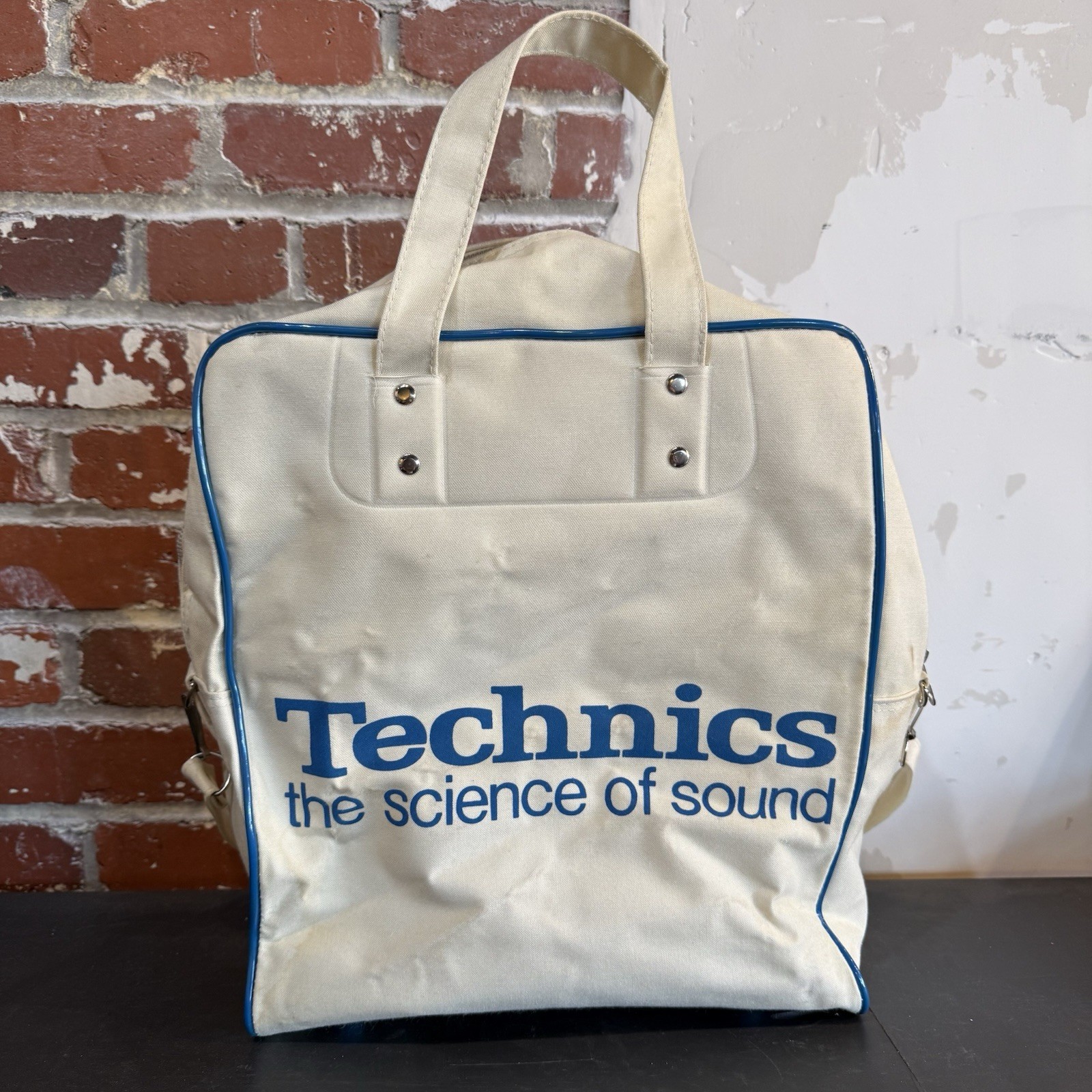Rare Vintage Technics Record Travel Bag 1970s Vinyl LP DJ Bag Panasonic