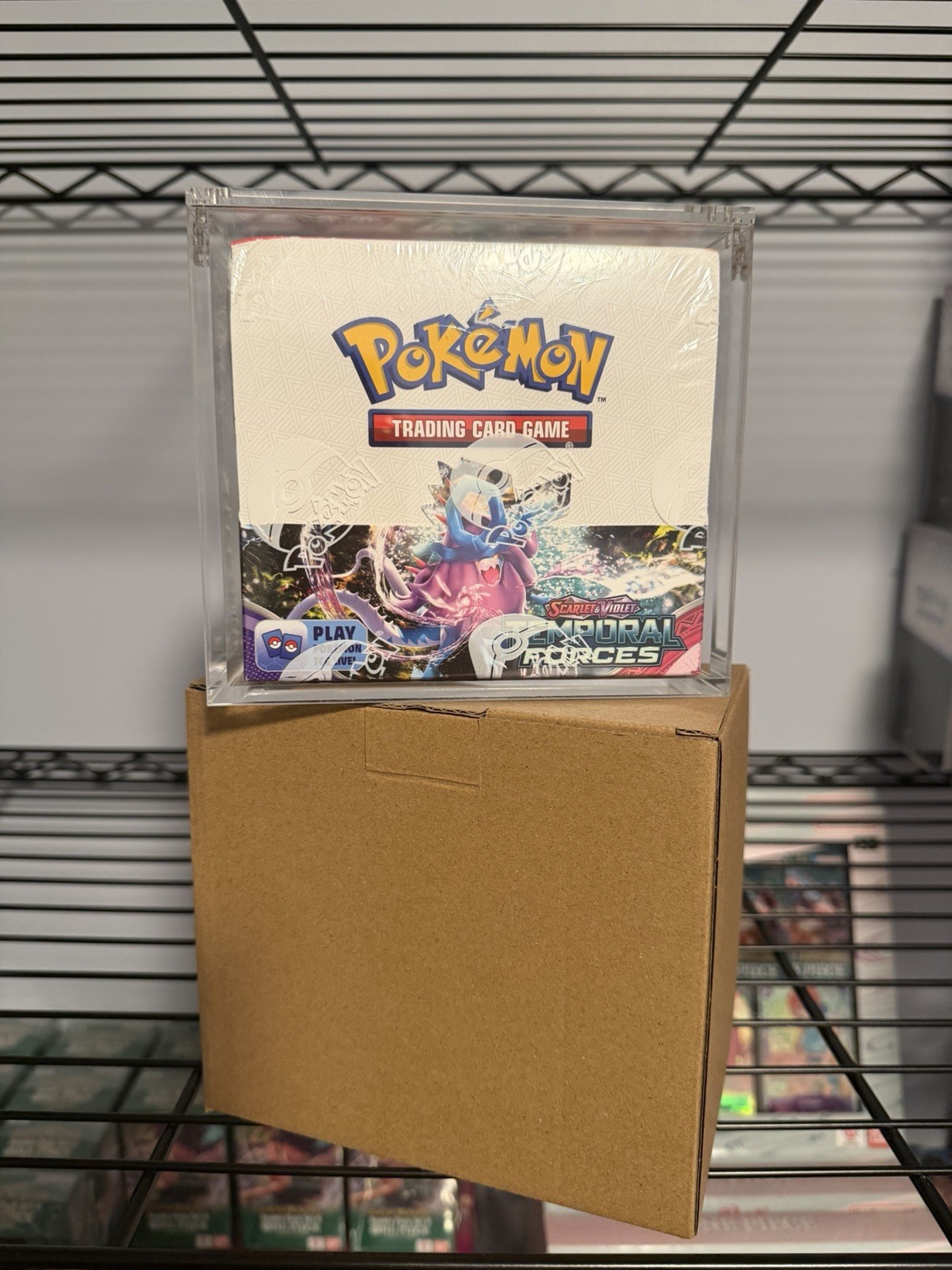 Pokémon Magnetic Booster Box Acrylic Case! Cleaning Cloth Included High Quality.