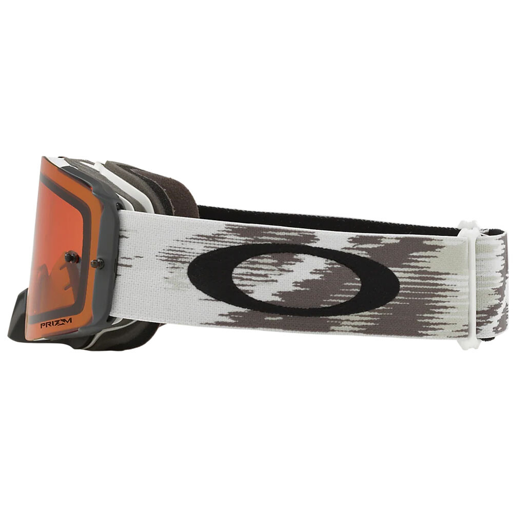 Oakley Front Line MX Goggles Matte White Speed Frame w/Prizm Bronze Lens Anti