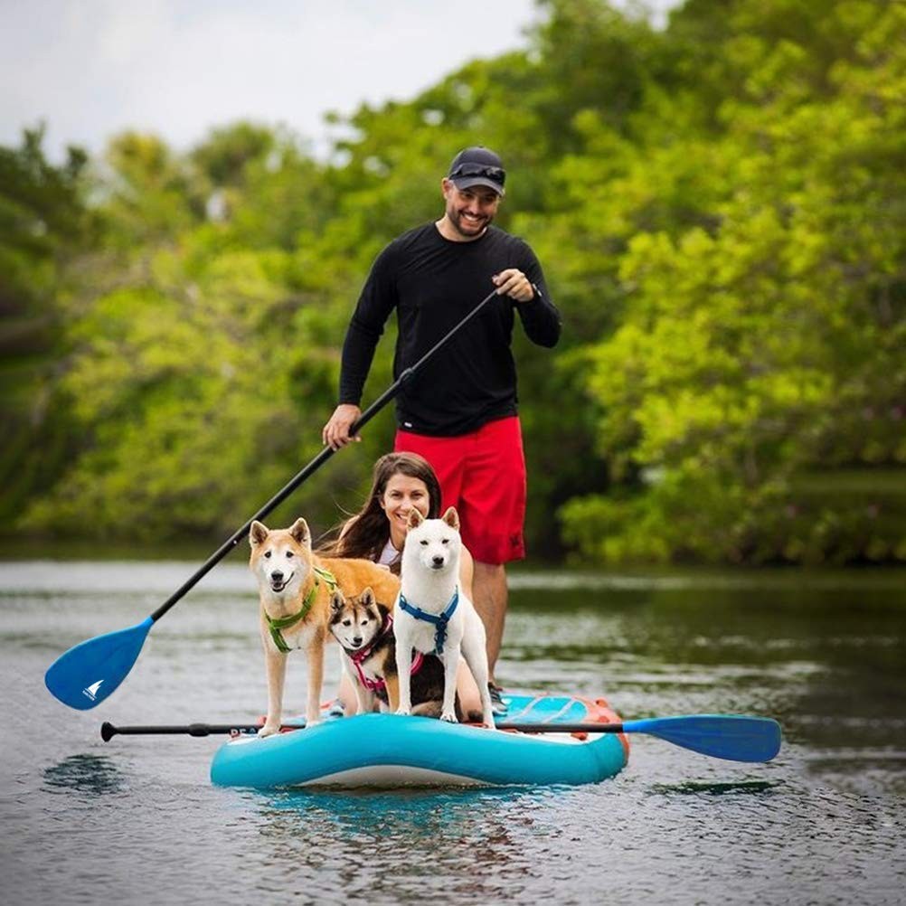 Karltion Adjustable 3-Piece Aluminum SUP Paddle Alloy Shaft for Paddleboard Surf