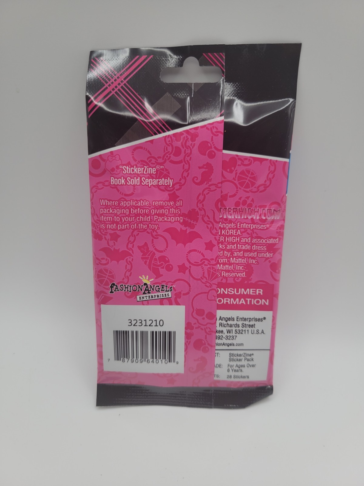 Monster High StickerZine 28 stikers (Lot of 3)