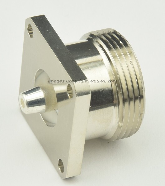7/16 DIN Connector Female Chassis Mount Solder Cup Post RF Connection - by W5SWL