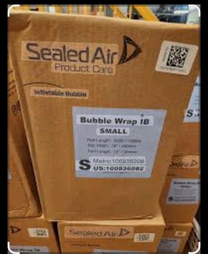Bubble Wrap Brand- New Air I.B. Small 16" x 3300' With 12" Perf- Uninflated Film