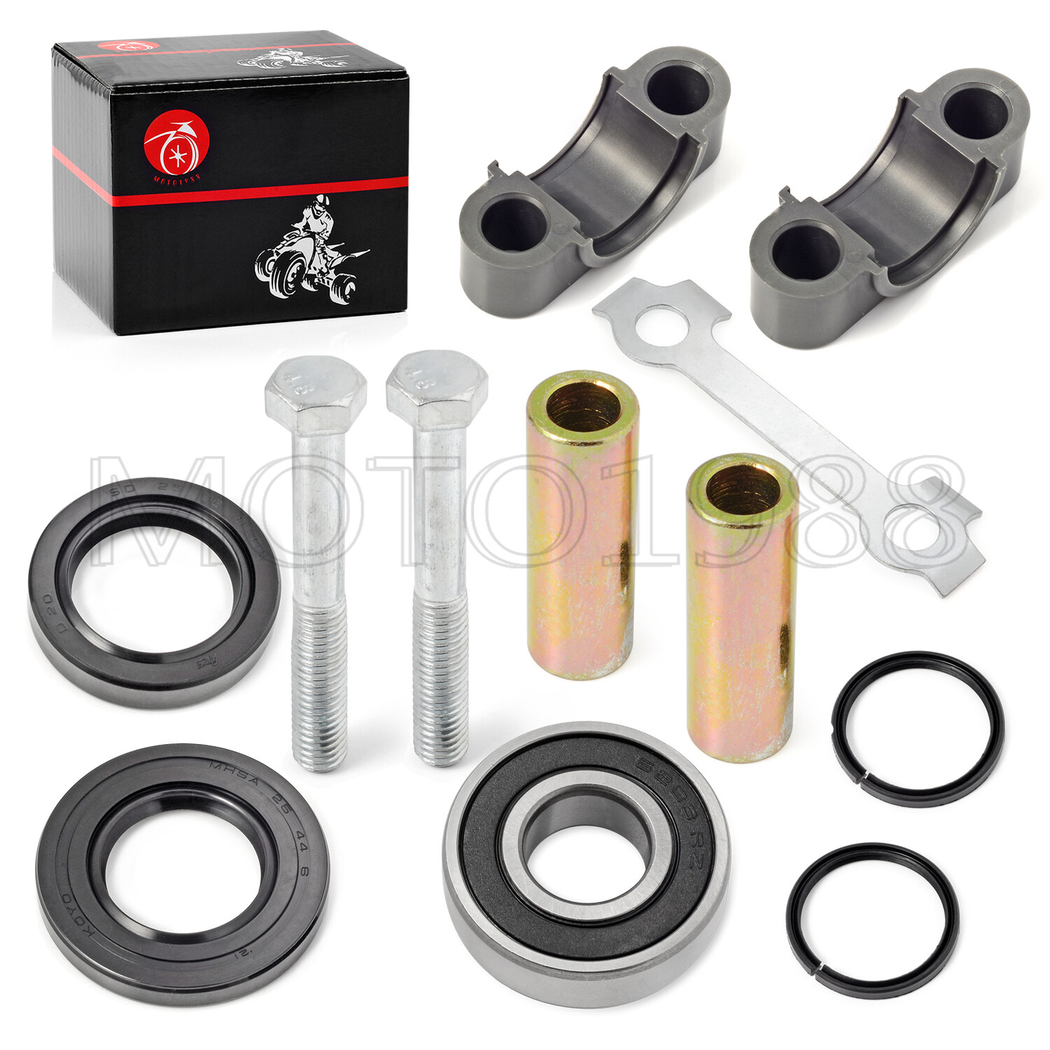 Steering Stem Bushing Bearing Seal Rebuild Kit for Yamaha Raptor 660 2001 - 2005