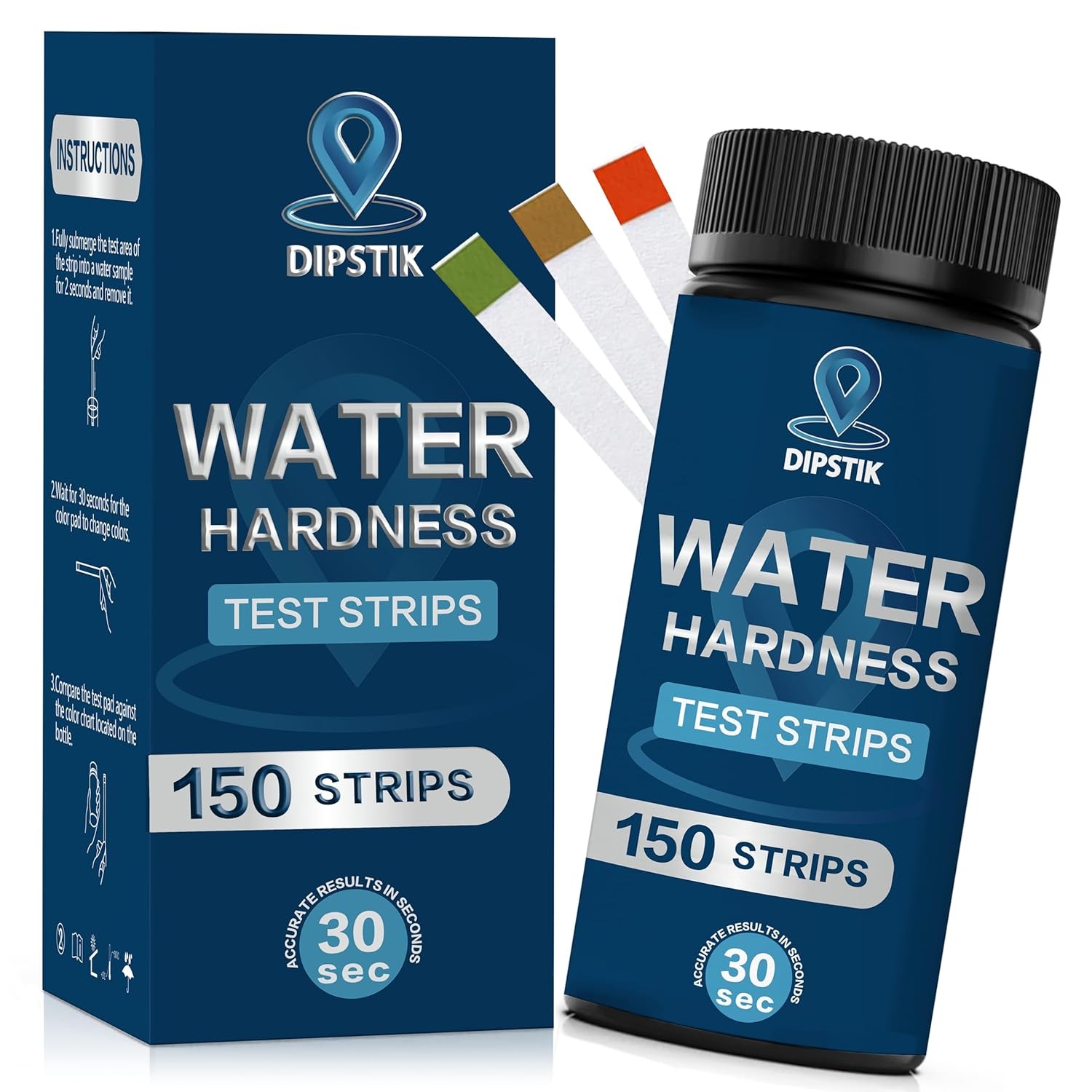 Water Hardness Test Kit-150 Strips Water Quality Testing for Drinking/Well Water