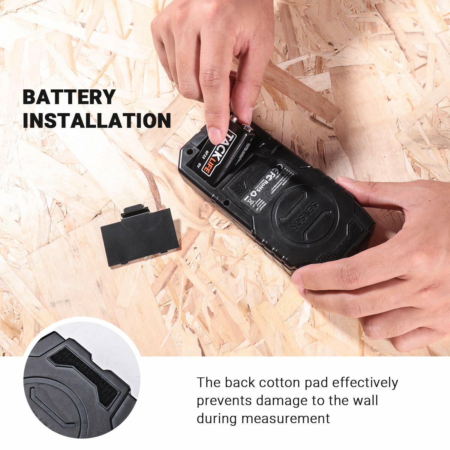 TACKLIFE Stud Finder Wall Scanner, 4 in 1 Center Finding Electronic Wall Detecto