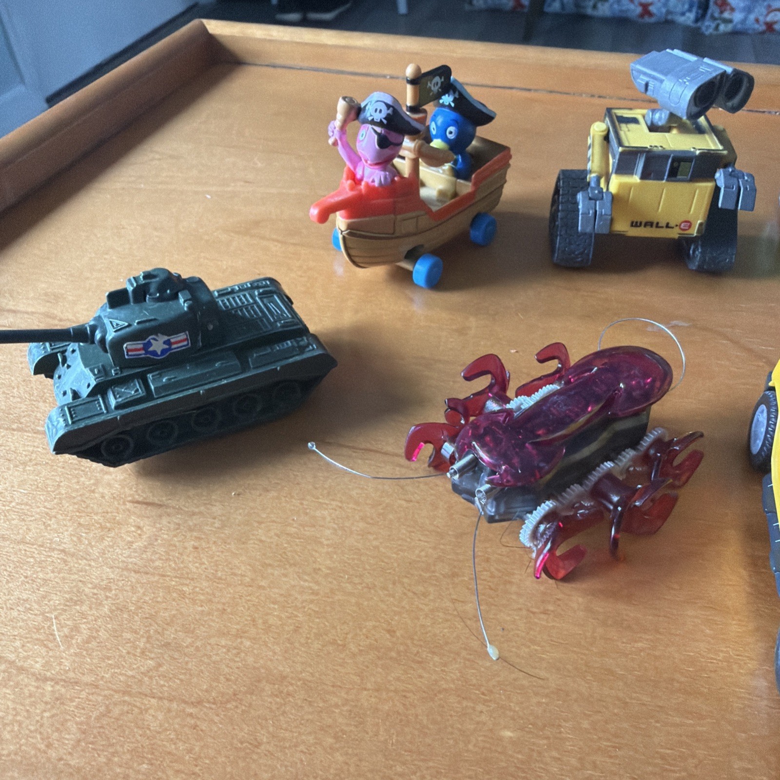 Used miniature toy vehicles and action figures mixed lot