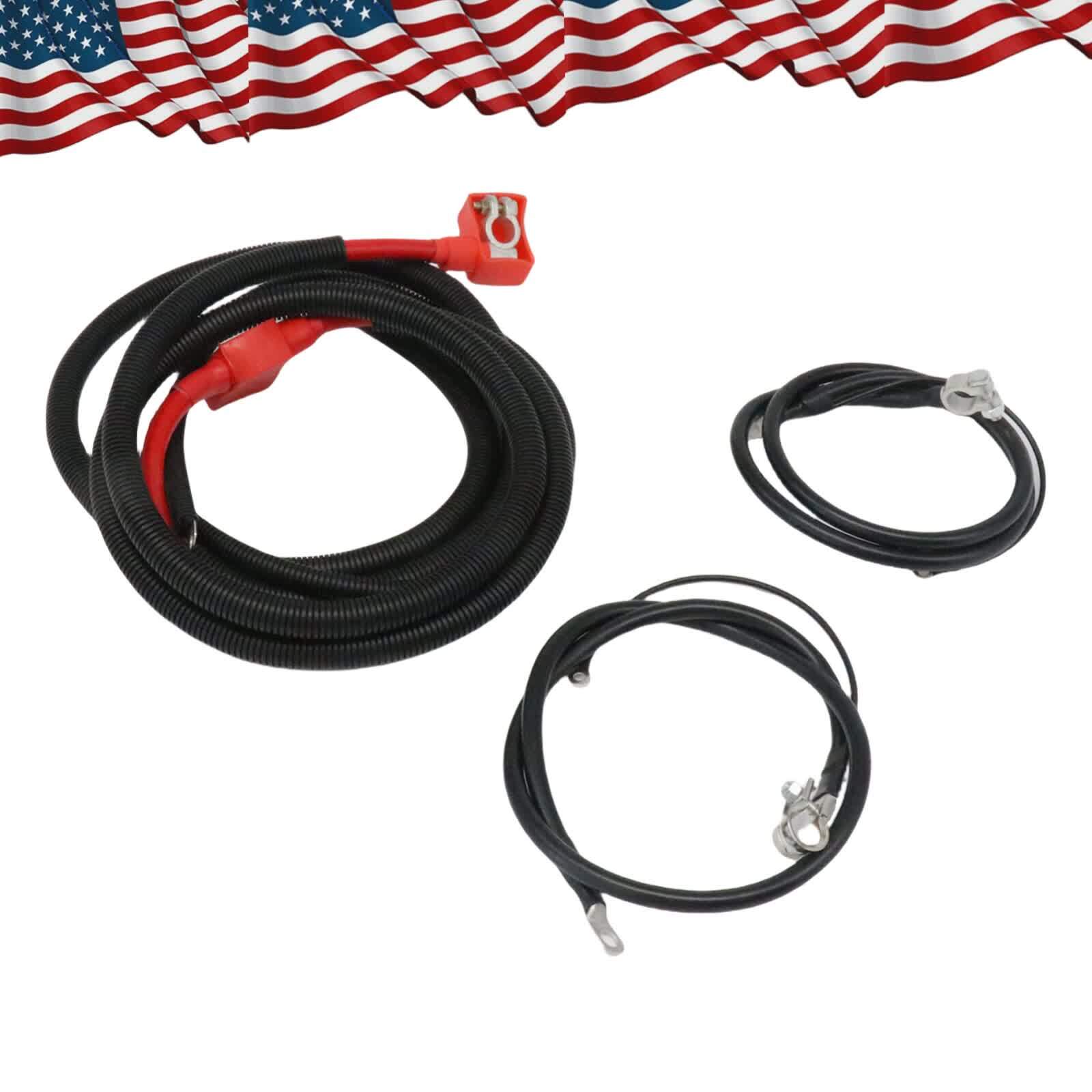 Powerstroke Diesel Battery Cable Kit Positive & Negative Fit 1994-1997 Ford 7.3L
