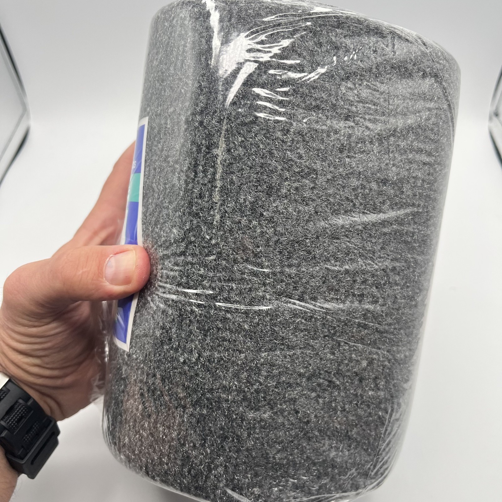 Syntec 8" x 12' Charcoal Trailer Bunk Carpeting for Boat Trailers - 16oz