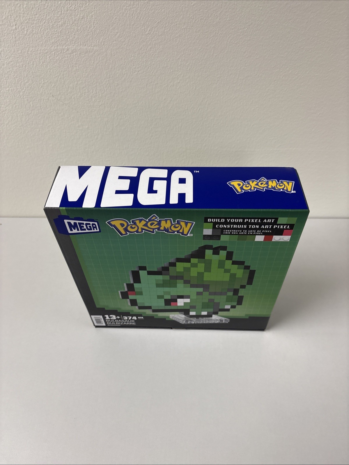 MEGA Pokemon Bulbasaur Pixel Art Building Kit - 374 pcs - New Sealed G62