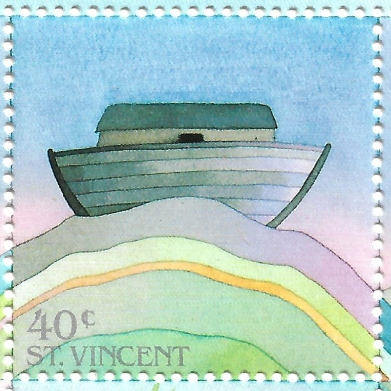 St Vincent Scott 1152 Noah's Ark VF MNH Miniature Sheet 1989.