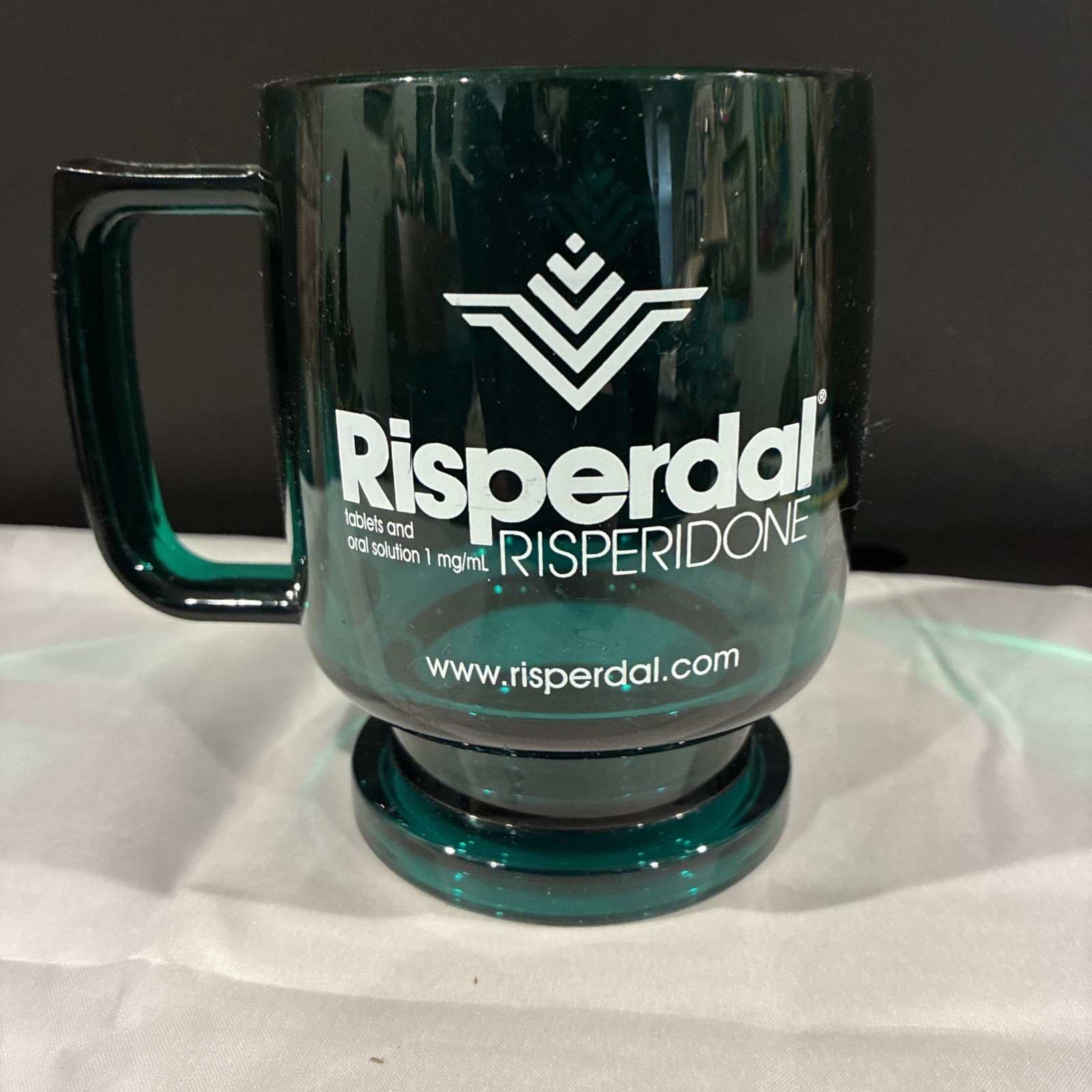 Risperdal Drug Rep Hard Plastic Coffee Mug Cup