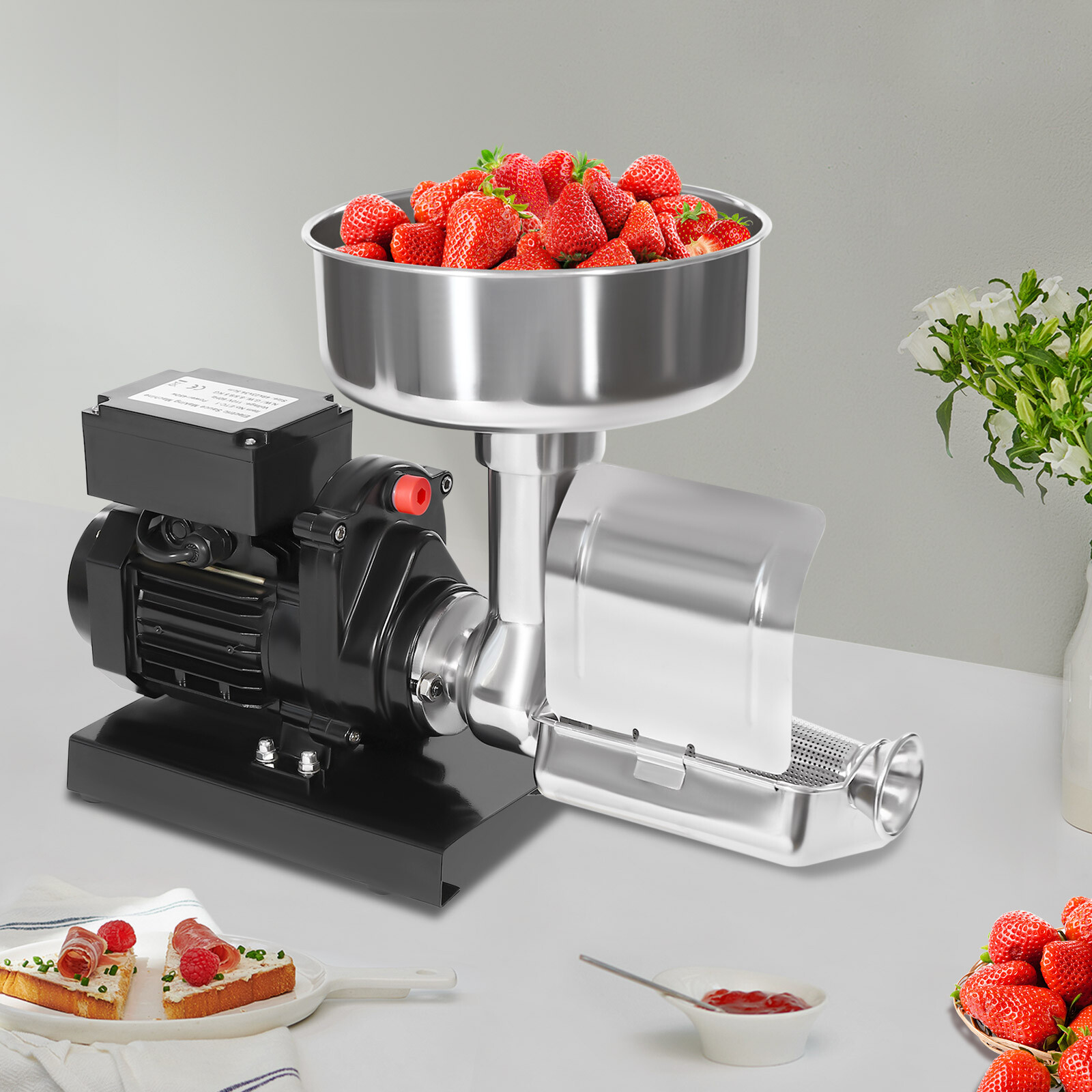Electric Tomato Strainer Machine Tomato Sauce Jam Maker For Strawberry Blueberry