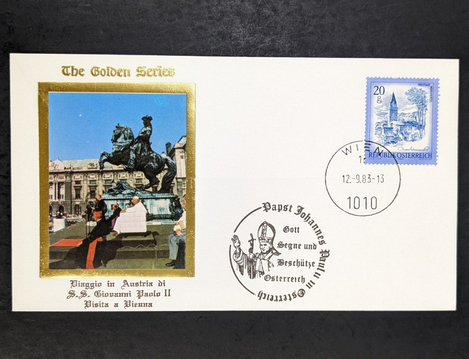 Pope John Paul II, The Golden Series Trip to Austria, 6 Covers Plus Stamps